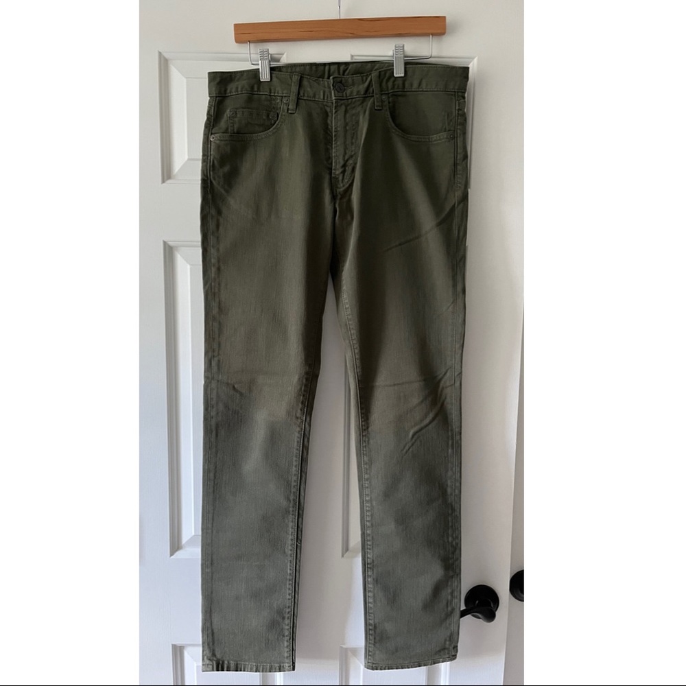 BONOBOS Hanover Green Travel Jeans 32”x34” Tailored Fit EUC